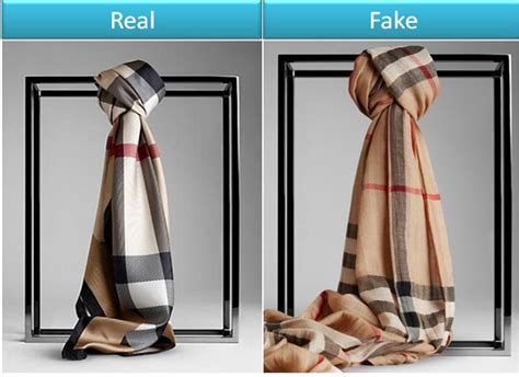 burberry scarf fake vs real